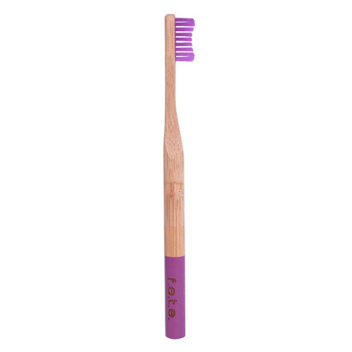 Bamboo Toothbrush Purple Pizazz Med 1 Count by F.e.t.e.