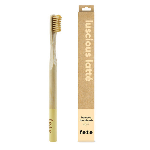 Bamboo Toothbrush Luscious Latte 1 Count by F.e.t.e.