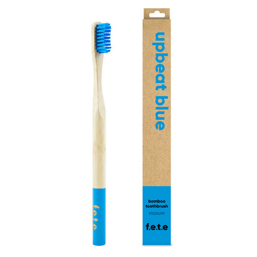 Bamboo Toothbrush Upbeat Blue Mediu 1 Count by F.e.t.e.