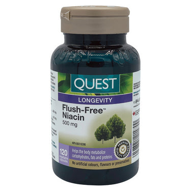 Flush-Free Niacin 500 Mg 120 Caps by Quest