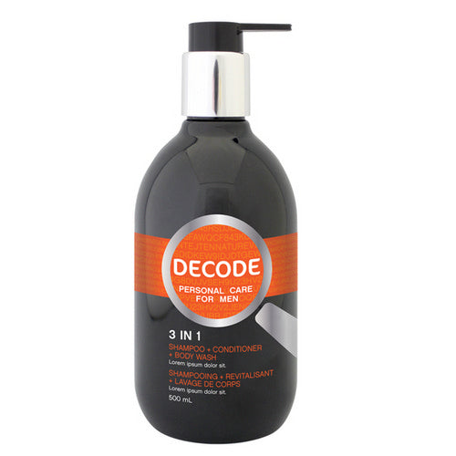 3 in 1 Shampoo Wash & Conditioner 500 Ml by Decode