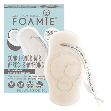 Coconut Conditioner Bar Normal 80 Grams by Foamie