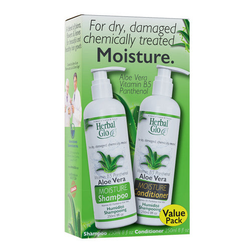 Aloe Vera MOISTURE Shampoo and Conditioner 2 Count by Herbal Glo