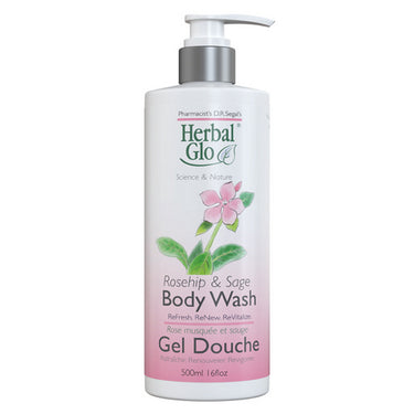 Rosehip & Sage Hand & Body Wash 500 Ml by Herbal Glo