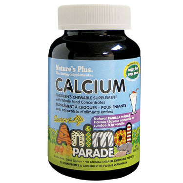 Animal Parade Child Chew SugarFree Calcium 90 Count by Natures Plus