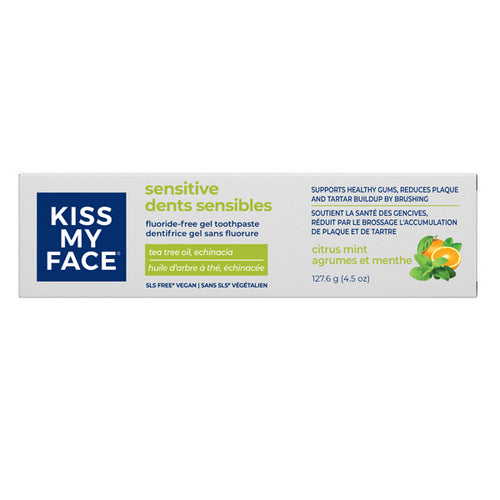 Gel Toothpaste Fluor-Free Sensitive 127.6 Grams by Kiss My Face