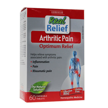 Real Relief Arthritic Pain Tablets 60 Tabs by Homeocan
