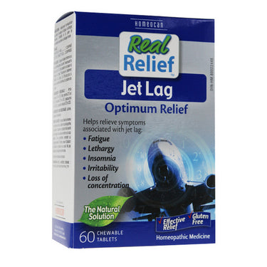 Real Relief JetLag Tablets 60 Tabs by Homeocan
