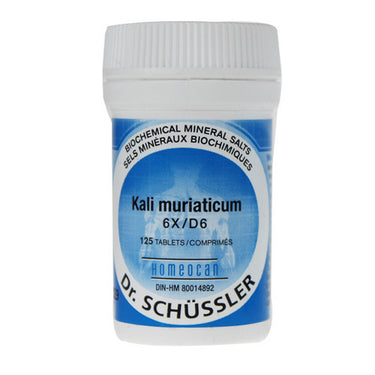 Kalium Muriaticum 6X 125 Tabs by Homeocan