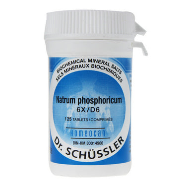 Natrum Phosphoricum 6X 125 Tabs by Homeocan