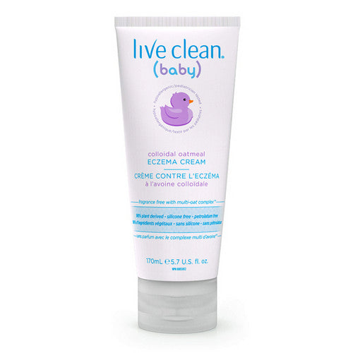 Eczema Cream Colloidal Oatmeal 170 Ml by Live Clean