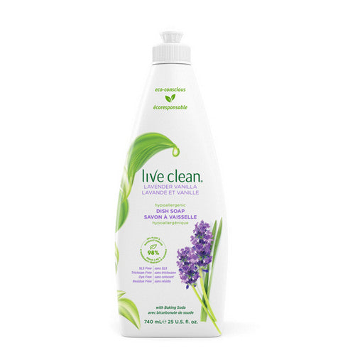 Lavender Vanilla Dish Soap 740 Ml by Live Clean