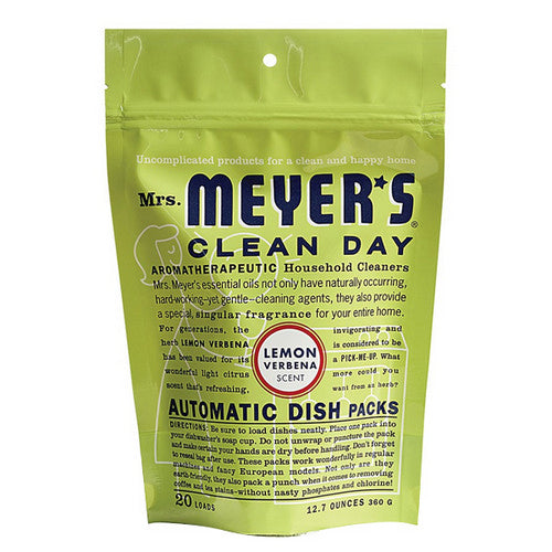Auto Dish Cleaner Lemon Verbena 20 Count by Mrs. Meyers Clean Day