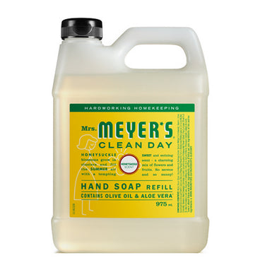 Mrs. Meyers Clean Day, Hand Soap Refill Honeysuckle, 975 Ml