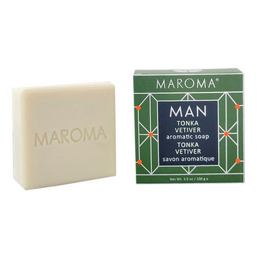 Tonka Vetiver Bar Soap 100 Grams by Maroma