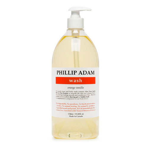 Orange Vanilla Hand & Body Wash 1 Litre by Phillip Adam Inc.