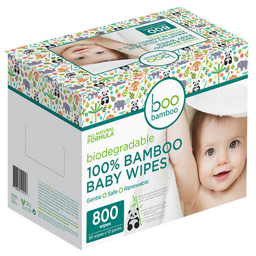 Baby Boo Wipes 800 Count by Boo Bamboo