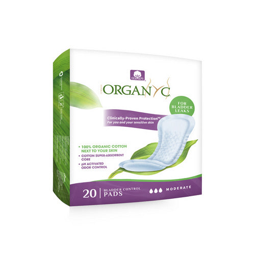 Light Incontinence Moderate Pads 20 Count by Organyc