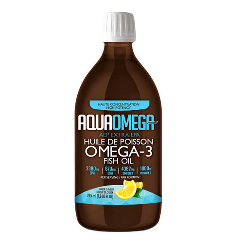 Aqua Omega High EPA Lemon 225 Ml by AquaOmega