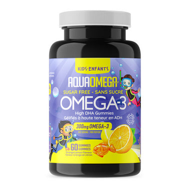 High DHA Kids Gummies Orange 60 Gummies by AquaOmega