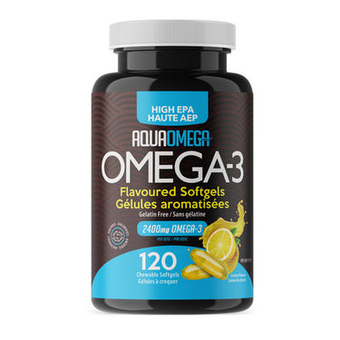 High EPA Chewables Lemon 120 Count by AquaOmega