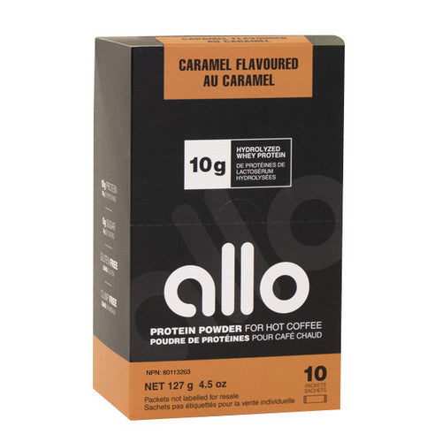 Protein Powder Caramel 10 Count by Allo Nutrition