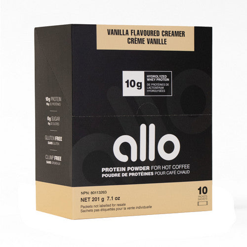 Protein Coffee Creamer Vanilla 10 Count by Allo Nutrition