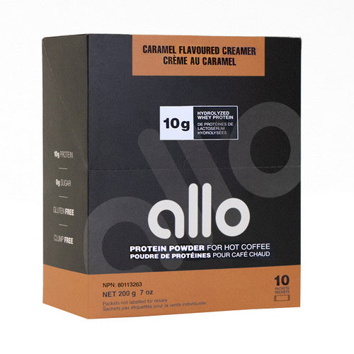 Protein Coffee Creamer Caramel 10 Count by Allo Nutrition