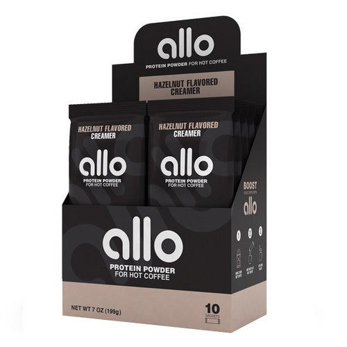 Protein Coffee Creamer Hazelnut 10 Count by Allo Nutrition
