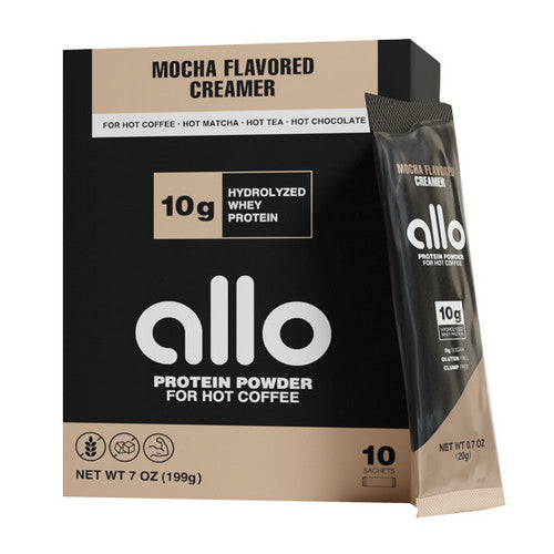 Protein Coffee Creamer Mocha 10 Count by Allo Nutrition