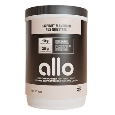 Allo Nutrition, Protein Powder Tub Hazelnut, 325 Grams