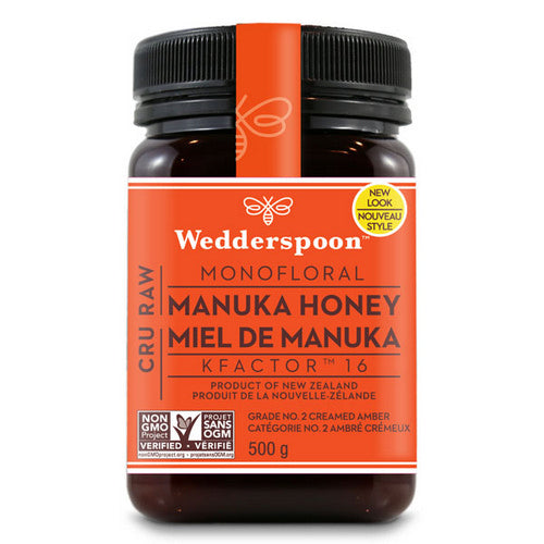 Raw Manuka Honey Kfactor 16 500 Grams by Wedderspoon