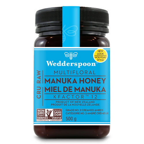 Raw Manuka Honey Kfactor 12 500 Grams by Wedderspoon