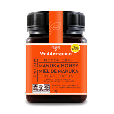 Raw Manuka Honey Mono. KFactor16 1 Kg by Wedderspoon