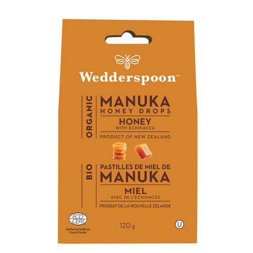 Org Manuka Honey Drops Echinacea 120 Grams by Wedderspoon