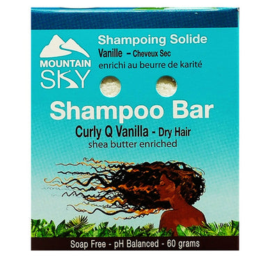 Curly Q Vanilla Shampoo Bar 60 Grams by Mountain Sky Soaps