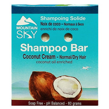 Coconut Cream Shampoo Barr 60 Grams by Mountain Sky Soaps