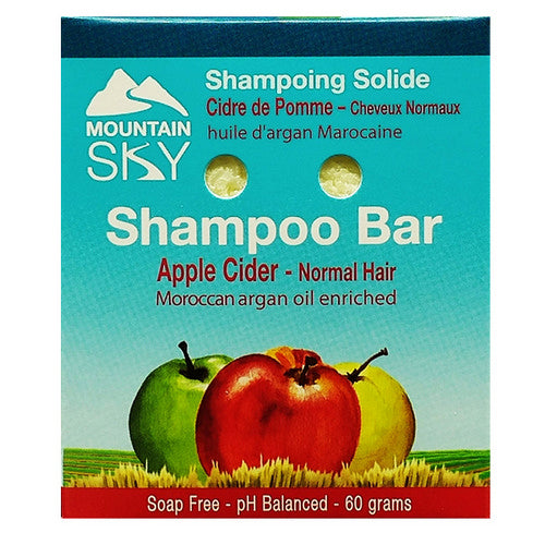 Apple cider Shampoo Bar 60 Grams by Mountain Sky Soaps