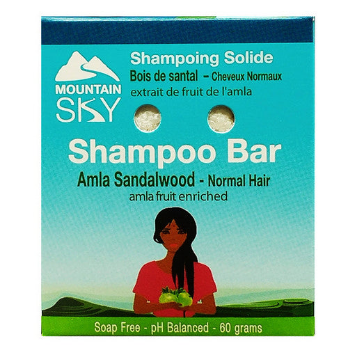 Amla Sandalwood Shampoo Bar 60 Grams by Mountain Sky Soaps