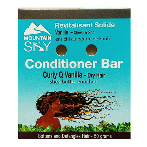 Curly Q Vanilla Conditioner Bar - 50 Grams by Mountain Sky Soaps