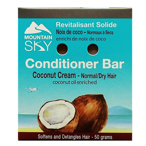 Coconut Cream Conditioner Bar 50 Grams by Mountain Sky Soaps