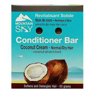 Coconut Cream Conditioner Bar 50 Grams by Mountain Sky Soaps