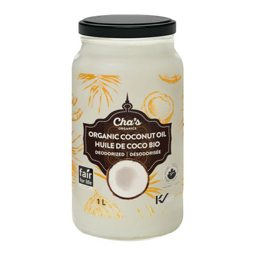 Deodorized Coconut Oil 1 Litre by Chas Organics