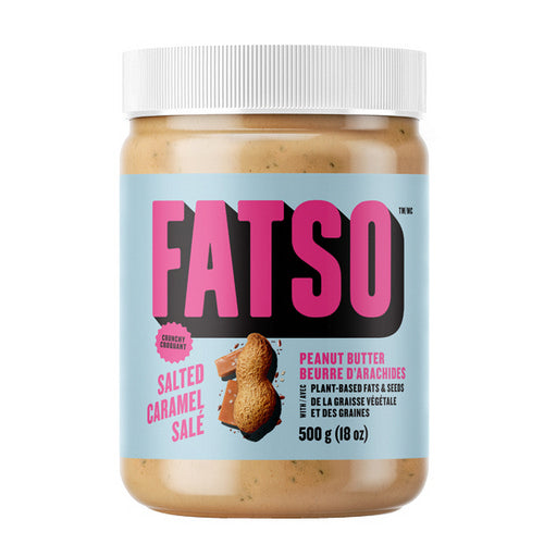 Crunchy Salted Caramel PeanutButter 500 Grams by Fatso