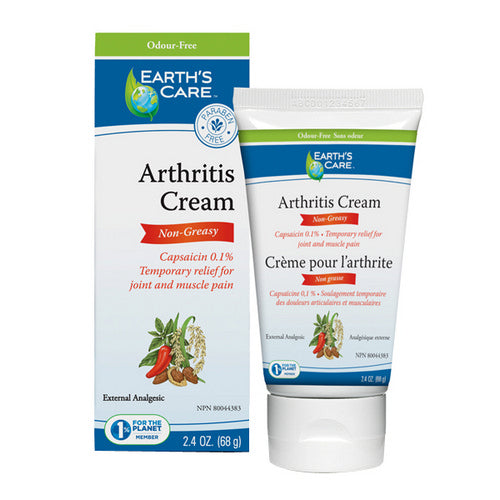 EC Arthritis Cream Capsai 0.1% 68 Grams by Earths Care