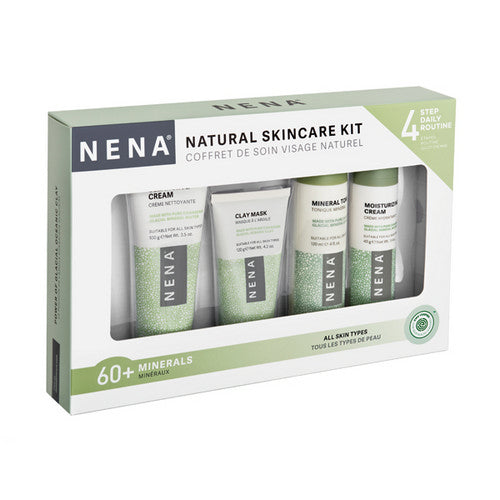 Natural Skincare Kit 4 Count by NENA Glacial Skincare