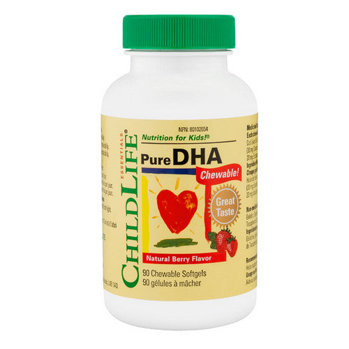 Pure DHA Chewable 90 Softgels by Child Life Essentials