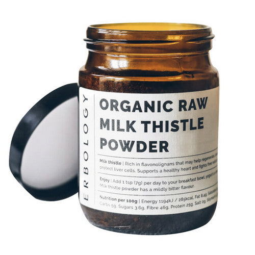 Organic Milk Thistle Powder 120 Grams by Erbology
