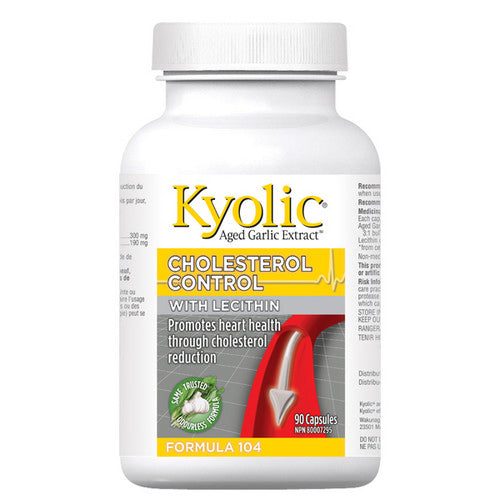 Formula 104 Cholesterol Control Aged with Lecithin 90 Caps by Kyolic