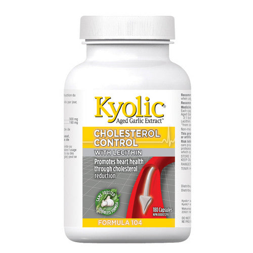 Formula 104 Cholesterol Control Aged with Lecithin 180 Caps by Kyolic
